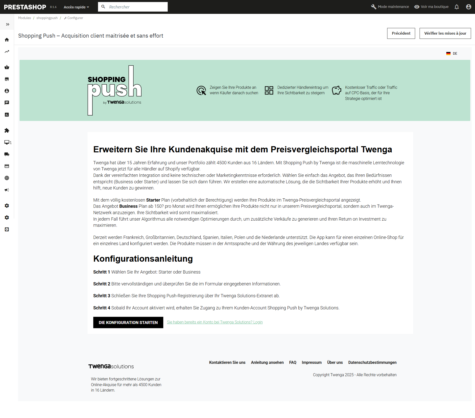 prestashop twenga configurer shopping_push