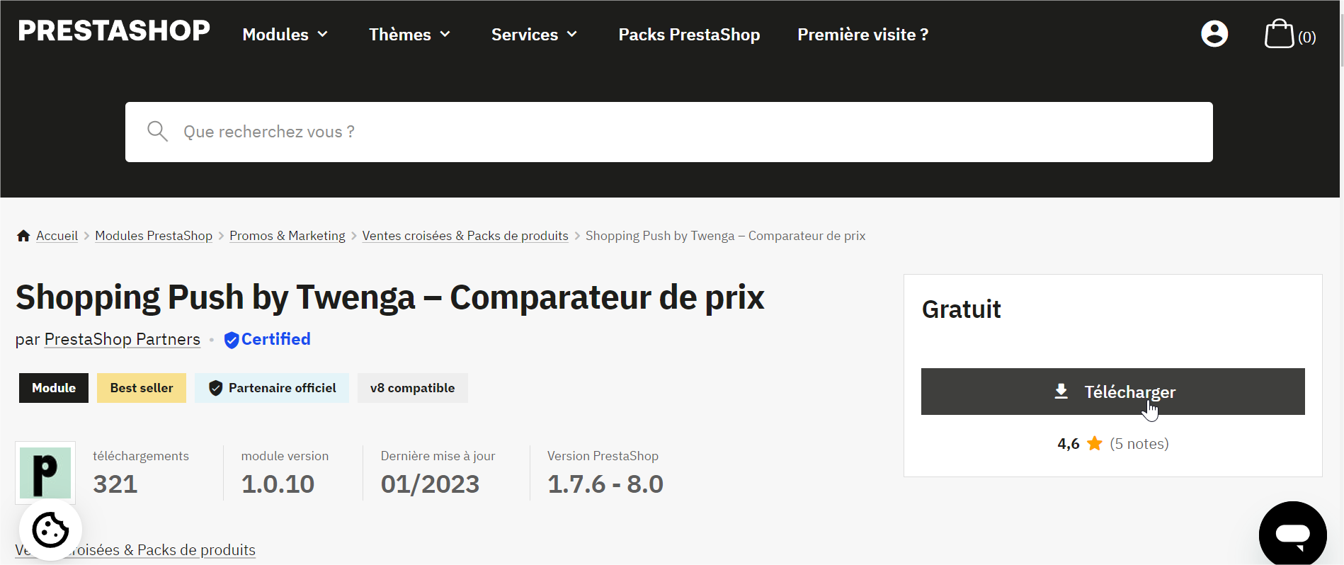 prestashop addons comparateur twenga telechargement